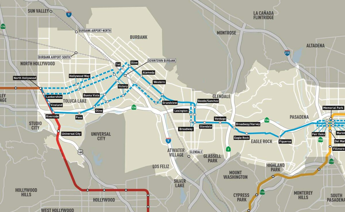 North Hollywood to Pasadena BRT Corridor P&E Study, Los Angeles County, CA 1